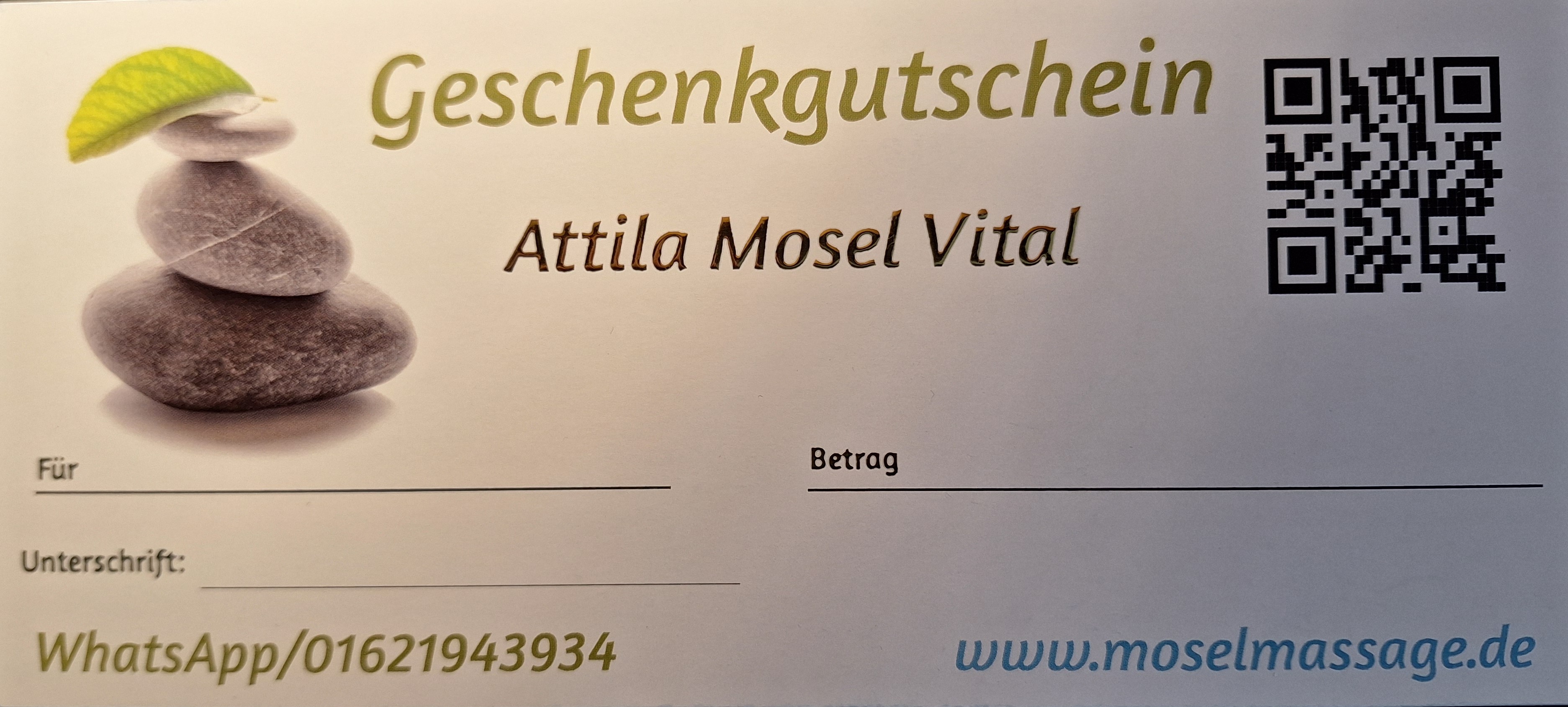 Geschenkgutschein – Attila Mosel Vital